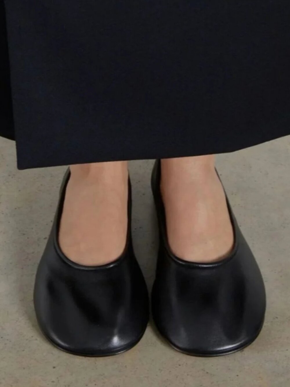DEAR FRANCIS | Black Leather Rina Ballet Flats (size 39)